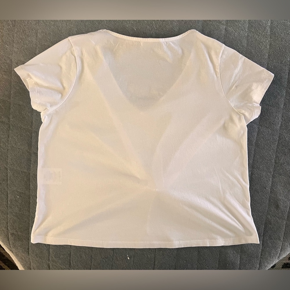 SEZANE Large White Cotton Tie Knot T-shirt Originally $135 - Picture 4 of 4